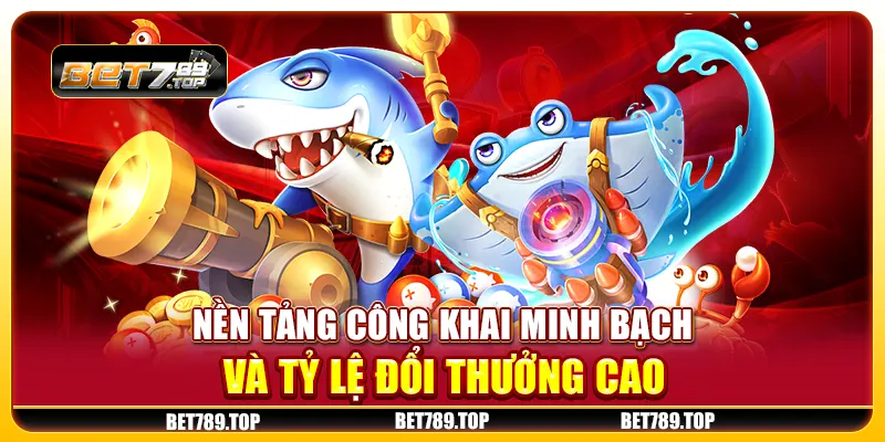 Nền tảng công khai minh bạch và tỷ lệ đổi thưởng cao